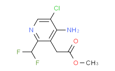 Methyl 4-amino-5-chloro-2-(difluoromethyl)pyridine-3-acetate