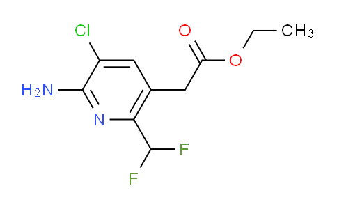 Ethyl 2-amino-3-chloro-6-(difluoromethyl)pyridine-5-acetate