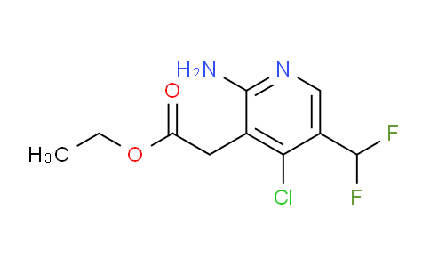 Ethyl 2-amino-4-chloro-5-(difluoromethyl)pyridine-3-acetate