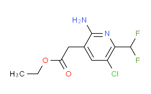 Ethyl 2-amino-5-chloro-6-(difluoromethyl)pyridine-3-acetate