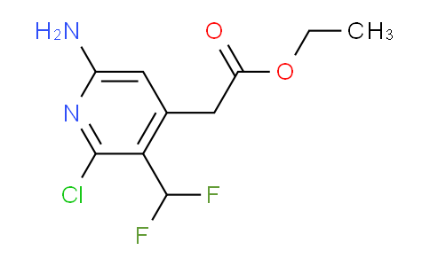 Ethyl 6-amino-2-chloro-3-(difluoromethyl)pyridine-4-acetate