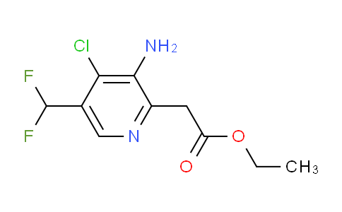Ethyl 3-amino-4-chloro-5-(difluoromethyl)pyridine-2-acetate