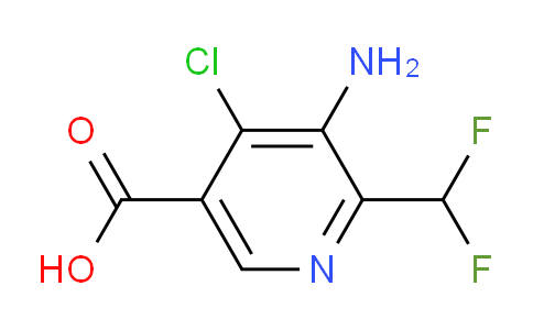 3-Amino-4-chloro-2-(difluoromethyl)pyridine-5-carboxylic acid