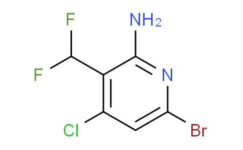 2-Amino-6-bromo-4-chloro-3-(difluoromethyl)pyridine