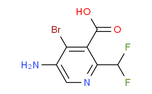 5-Amino-4-bromo-2-(difluoromethyl)pyridine-3-carboxylic acid