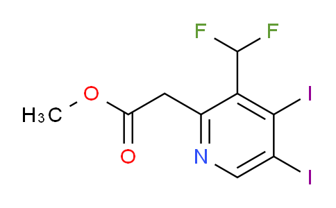 AM224074 | 1805006-84-1 | Methyl 3-(difluoromethyl)-4,5-diiodopyridine-2-acetate