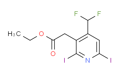 AM224077 | 1805323-31-2 | Ethyl 4-(difluoromethyl)-2,6-diiodopyridine-3-acetate