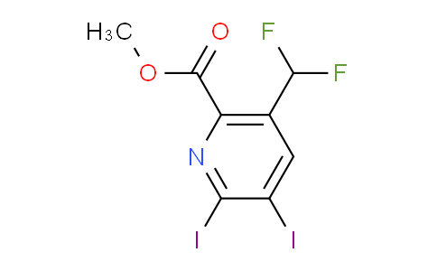 AM224079 | 1806033-11-3 | Methyl 5-(difluoromethyl)-2,3-diiodopyridine-6-carboxylate