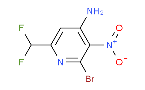 4-Amino-2-bromo-6-(difluoromethyl)-3-nitropyridine