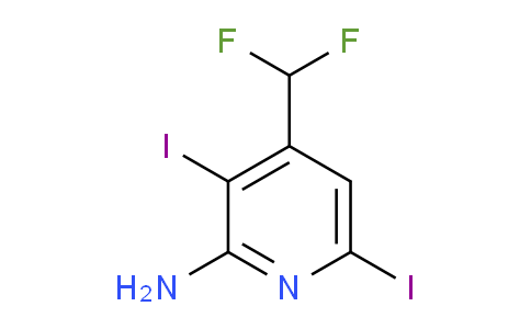 AM224121 | 1805291-91-1 | 2-Amino-4-(difluoromethyl)-3,6-diiodopyridine