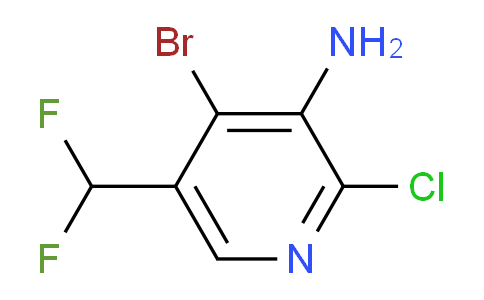 3-Amino-4-bromo-2-chloro-5-(difluoromethyl)pyridine