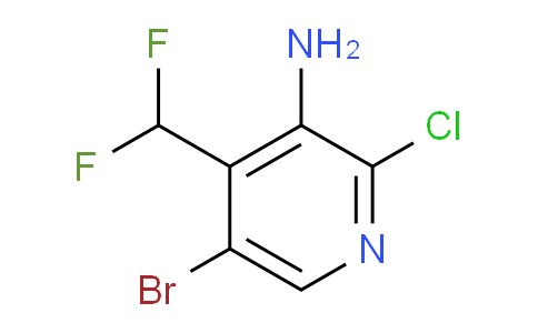 3-Amino-5-bromo-2-chloro-4-(difluoromethyl)pyridine