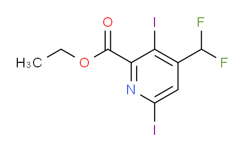 AM224163 | 1805006-13-6 | Ethyl 4-(difluoromethyl)-3,6-diiodopyridine-2-carboxylate