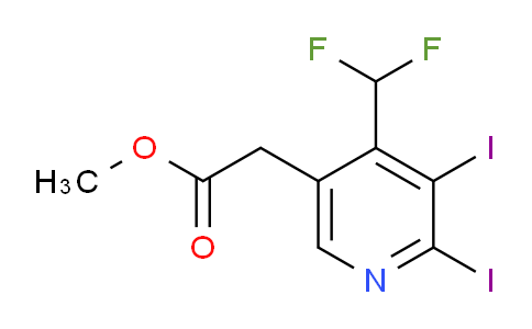 AM224165 | 1806823-10-8 | Methyl 4-(difluoromethyl)-2,3-diiodopyridine-5-acetate