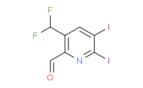 AM224166 | 1805159-84-5 | 5-(Difluoromethyl)-2,3-diiodopyridine-6-carboxaldehyde