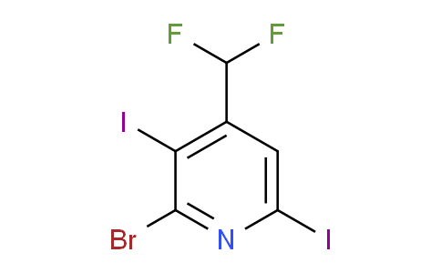AM224184 | 1804715-92-1 | 2-Bromo-4-(difluoromethyl)-3,6-diiodopyridine