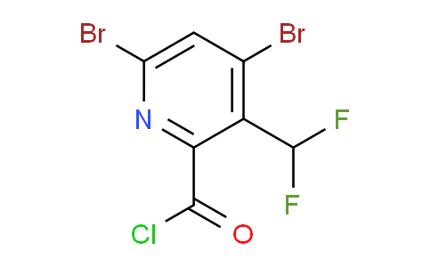 4,6-Dibromo-3-(difluoromethyl)pyridine-2-carbonyl chloride
