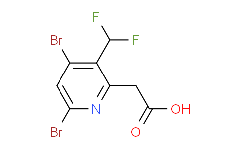 4,6-Dibromo-3-(difluoromethyl)pyridine-2-acetic acid