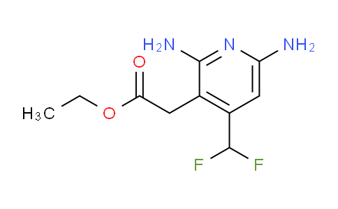Ethyl 2,6-diamino-4-(difluoromethyl)pyridine-3-acetate