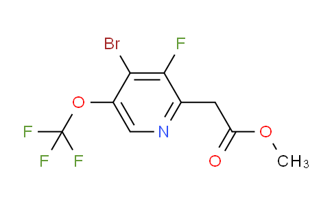 Methyl 4-bromo-3-fluoro-5-(trifluoromethoxy)pyridine-2-acetate