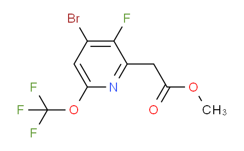 Methyl 4-bromo-3-fluoro-6-(trifluoromethoxy)pyridine-2-acetate