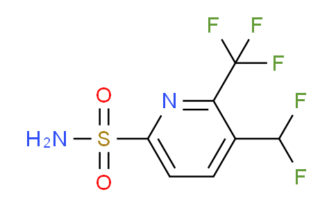 3-(Difluoromethyl)-2-(trifluoromethyl)pyridine-6-sulfonamide
