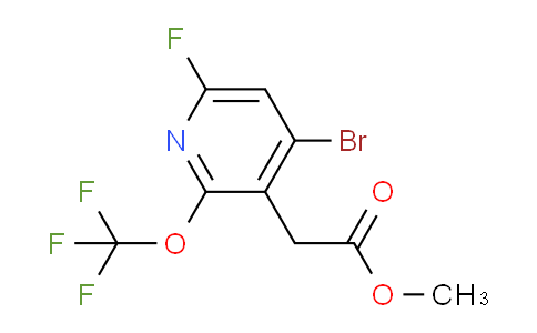 Methyl 4-bromo-6-fluoro-2-(trifluoromethoxy)pyridine-3-acetate