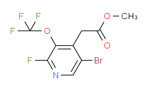 Methyl 5-bromo-2-fluoro-3-(trifluoromethoxy)pyridine-4-acetate