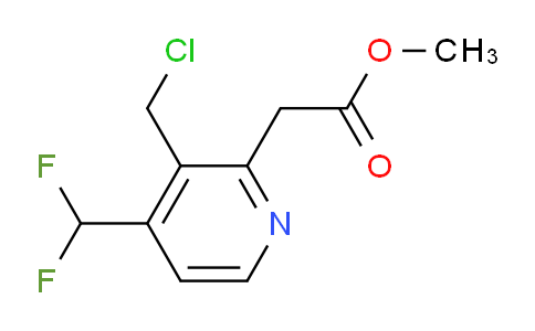 Methyl 3-(chloromethyl)-4-(difluoromethyl)pyridine-2-acetate