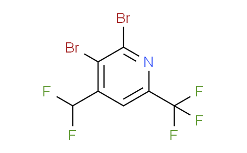 2,3-Dibromo-4-(difluoromethyl)-6-(trifluoromethyl)pyridine