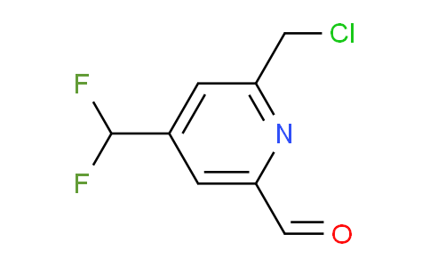 2-(Chloromethyl)-4-(difluoromethyl)pyridine-6-carboxaldehyde
