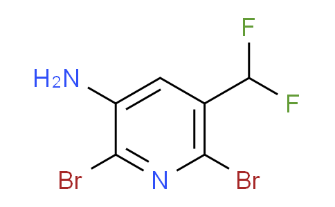 3-Amino-2,6-dibromo-5-(difluoromethyl)pyridine