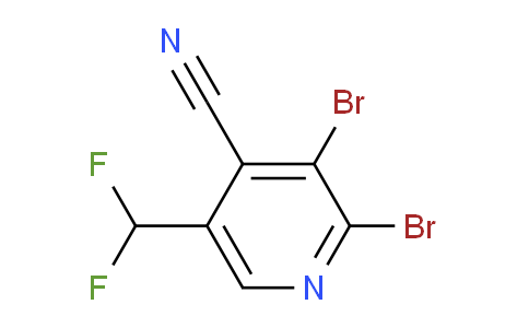 4-Cyano-2,3-dibromo-5-(difluoromethyl)pyridine