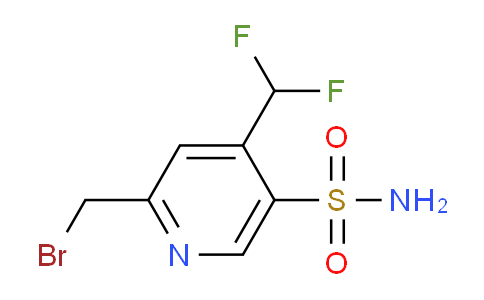 2-(Bromomethyl)-4-(difluoromethyl)pyridine-5-sulfonamide