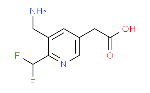 3-(Aminomethyl)-2-(difluoromethyl)pyridine-5-acetic acid