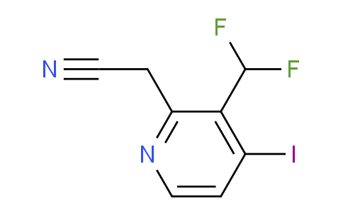 AM224516 | 1805009-84-0 | 3-(Difluoromethyl)-4-iodopyridine-2-acetonitrile