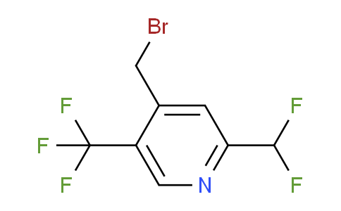 4-(Bromomethyl)-2-(difluoromethyl)-5-(trifluoromethyl)pyridine