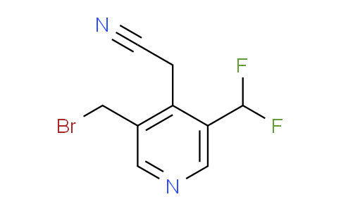 3-(Bromomethyl)-5-(difluoromethyl)pyridine-4-acetonitrile