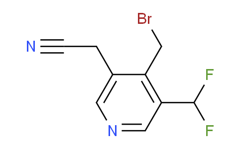 4-(Bromomethyl)-3-(difluoromethyl)pyridine-5-acetonitrile