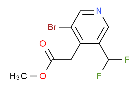 Methyl 3-bromo-5-(difluoromethyl)pyridine-4-acetate