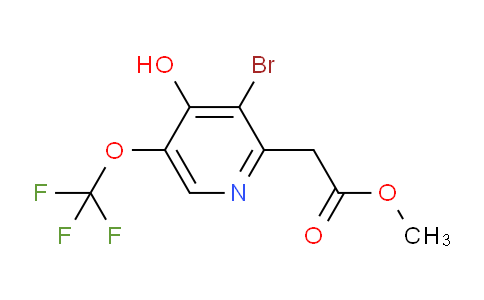 Methyl 3-bromo-4-hydroxy-5-(trifluoromethoxy)pyridine-2-acetate