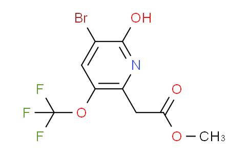 Methyl 3-bromo-2-hydroxy-5-(trifluoromethoxy)pyridine-6-acetate