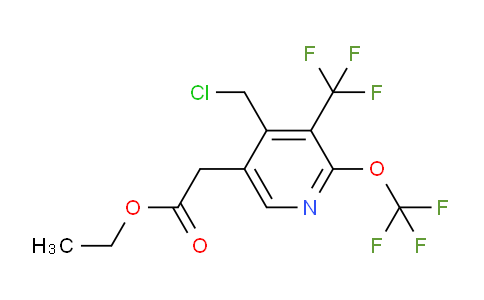 AM224672 | 1805032-16-9 | Ethyl 4-(chloromethyl)-2-(trifluoromethoxy)-3-(trifluoromethyl)pyridine-5-acetate