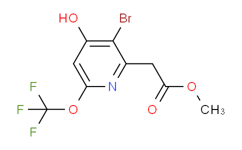 Methyl 3-bromo-4-hydroxy-6-(trifluoromethoxy)pyridine-2-acetate