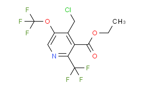 Ethyl 4-(chloromethyl)-5-(trifluoromethoxy)-2-(trifluoromethyl)pyridine-3-carboxylate