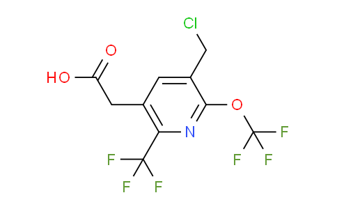 3-(Chloromethyl)-2-(trifluoromethoxy)-6-(trifluoromethyl)pyridine-5-acetic acid