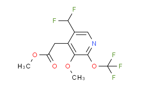 Methyl 5-(difluoromethyl)-3-methoxy-2-(trifluoromethoxy)pyridine-4-acetate