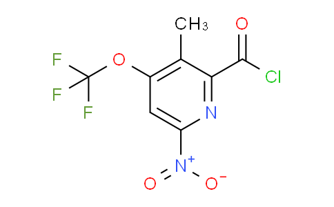 3-Methyl-6-nitro-4-(trifluoromethoxy)pyridine-2-carbonyl chloride