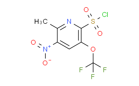 2-Methyl-3-nitro-5-(trifluoromethoxy)pyridine-6-sulfonyl chloride
