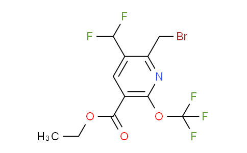 AM224787 | 1805281-87-1 | Ethyl 2-(bromomethyl)-3-(difluoromethyl)-6-(trifluoromethoxy)pyridine-5-carboxylate